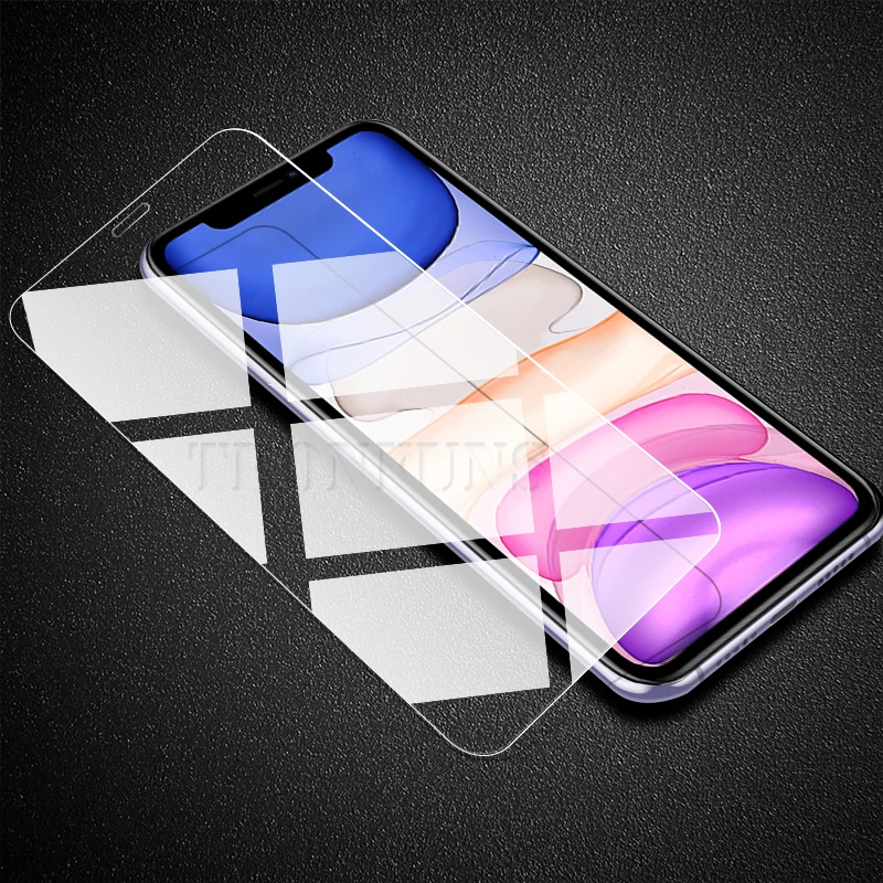 9H закаленное стекло для iPhone 11 7 8 6 6s Plus X XR XS Защитная пленка для экрана для iPhone XR XS 11 Pro Max 9H стеклянная пленка Sklo