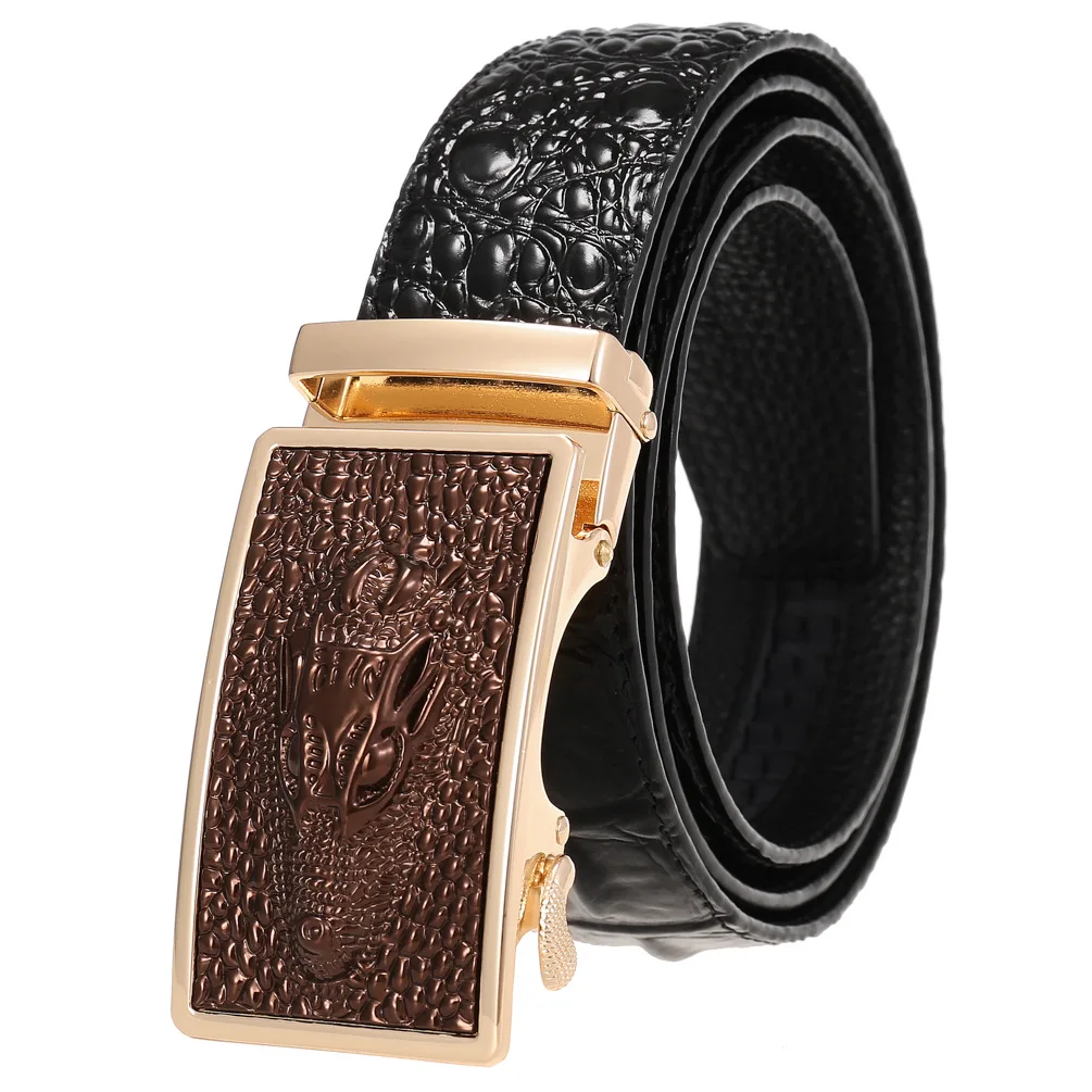 

New Men Belt Fashion Alloy Automatic Buckle Belt Business Affairs Casual Decoration Belt Men's Belts 3.5cm Luxury Fashion