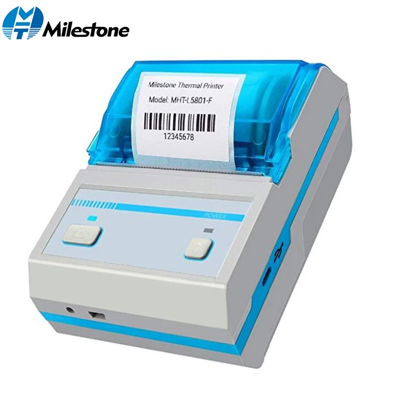 

Milestone Thermal Barcode Printer Printing Sticker MHT-L5801 Support Android IOS Mini Wireless Bluetooth Printer Label Maker