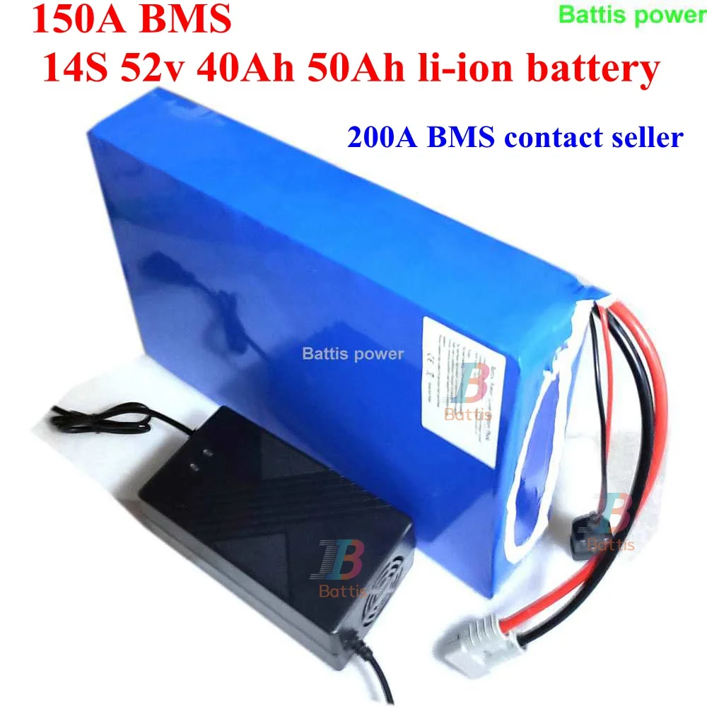 150A BMS 14S 52v 40Ah 50Ah li-ion battery electric surfboard jet board life foil efoil hydrofoil 7kw 6kw 5kw motor | Электроника