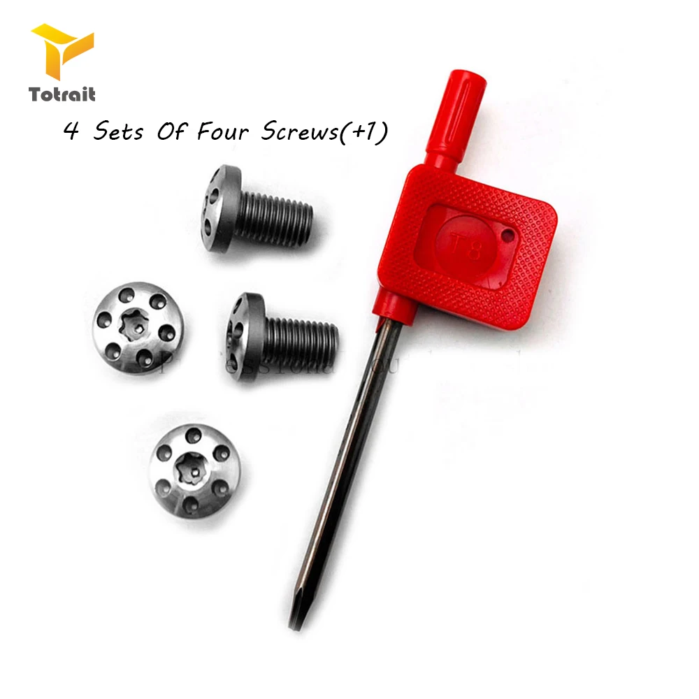 

TOtrait 4Pieces Customized 1911 Grips Screws Stainless Steel CNC T8 Plum Screw 1911 Grip Nail