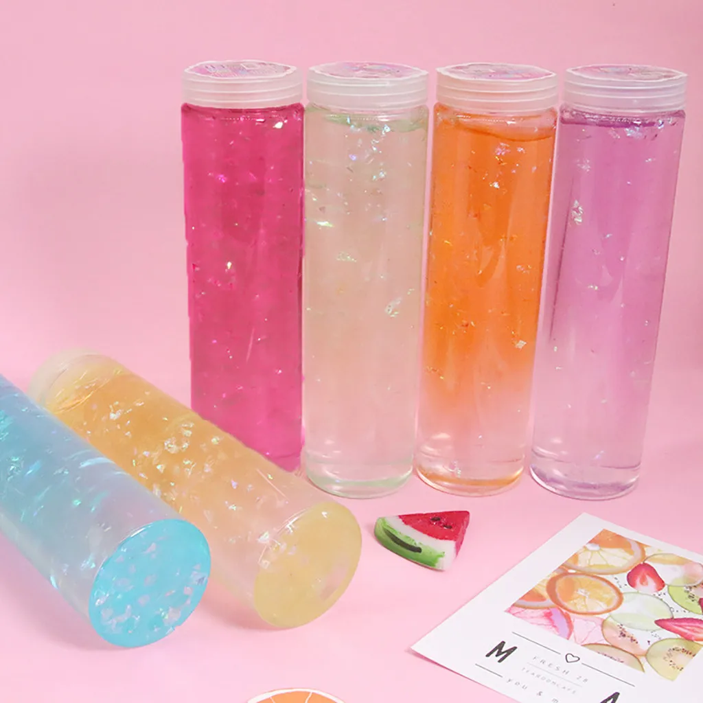 6 цветов Блестящий пушистый пенопластовый Пластилин хлопок глина слайм с блестками для снятия стресса детские игрушки