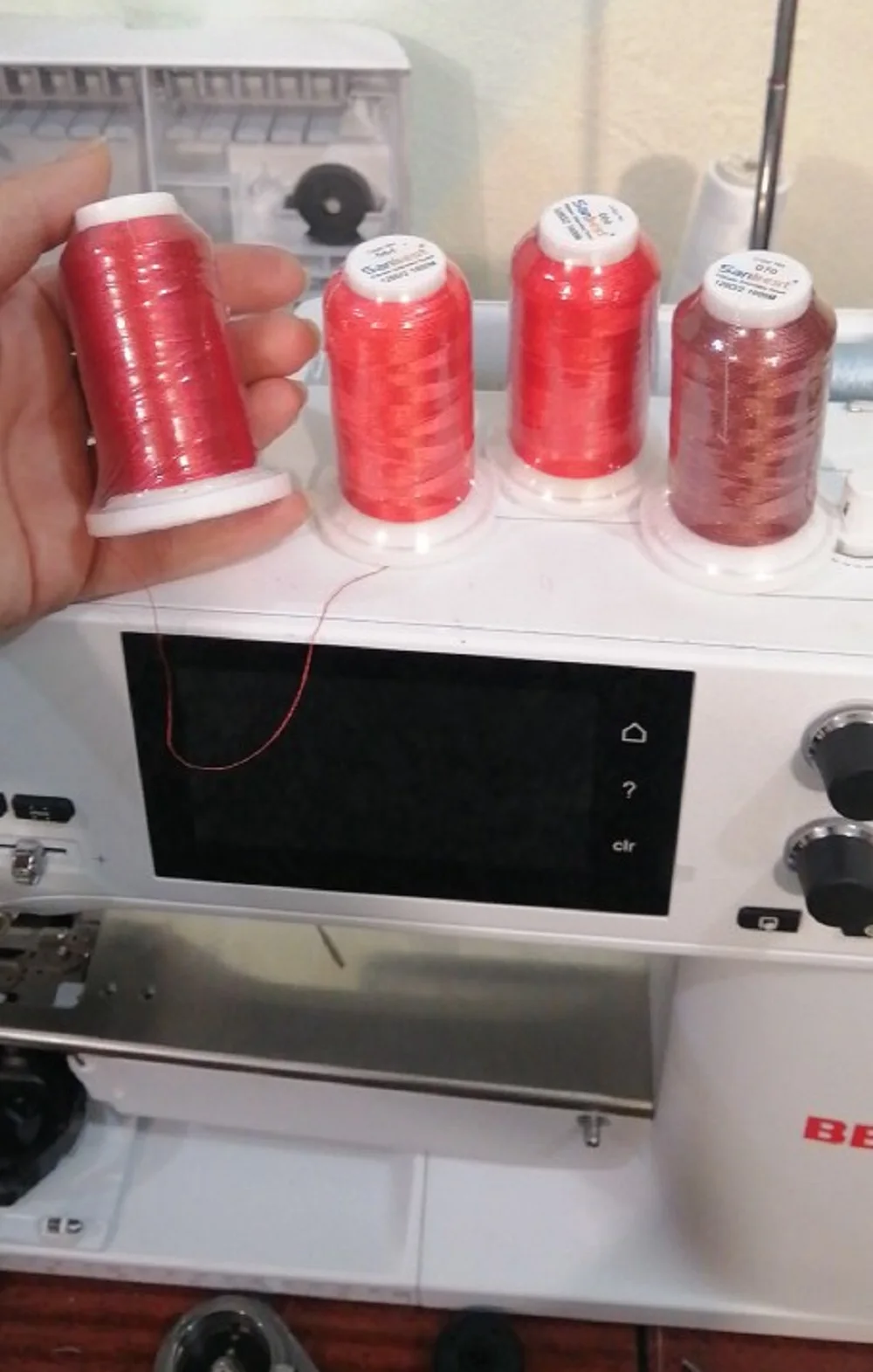 Полиэстеровая нить для вышивания Sanbest, высокая прочность, для ...