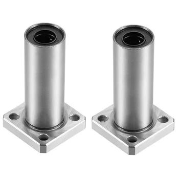 

Extra Long Square Flange Linear Ball Bearings, 10mm Bore Dia, 19mm OD, 55mm Length(LMK10LUU,Pack of 2)
