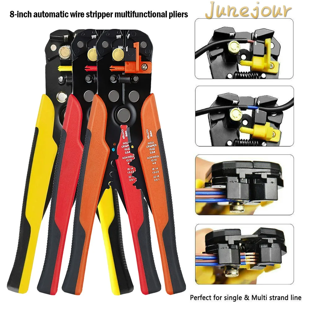 

Crimper Cable Automatic Wire Stripper Multifunctional Stripping Tools Crimping Pliers Terminal 0.2-6.0mm2 tool Wire Stripper