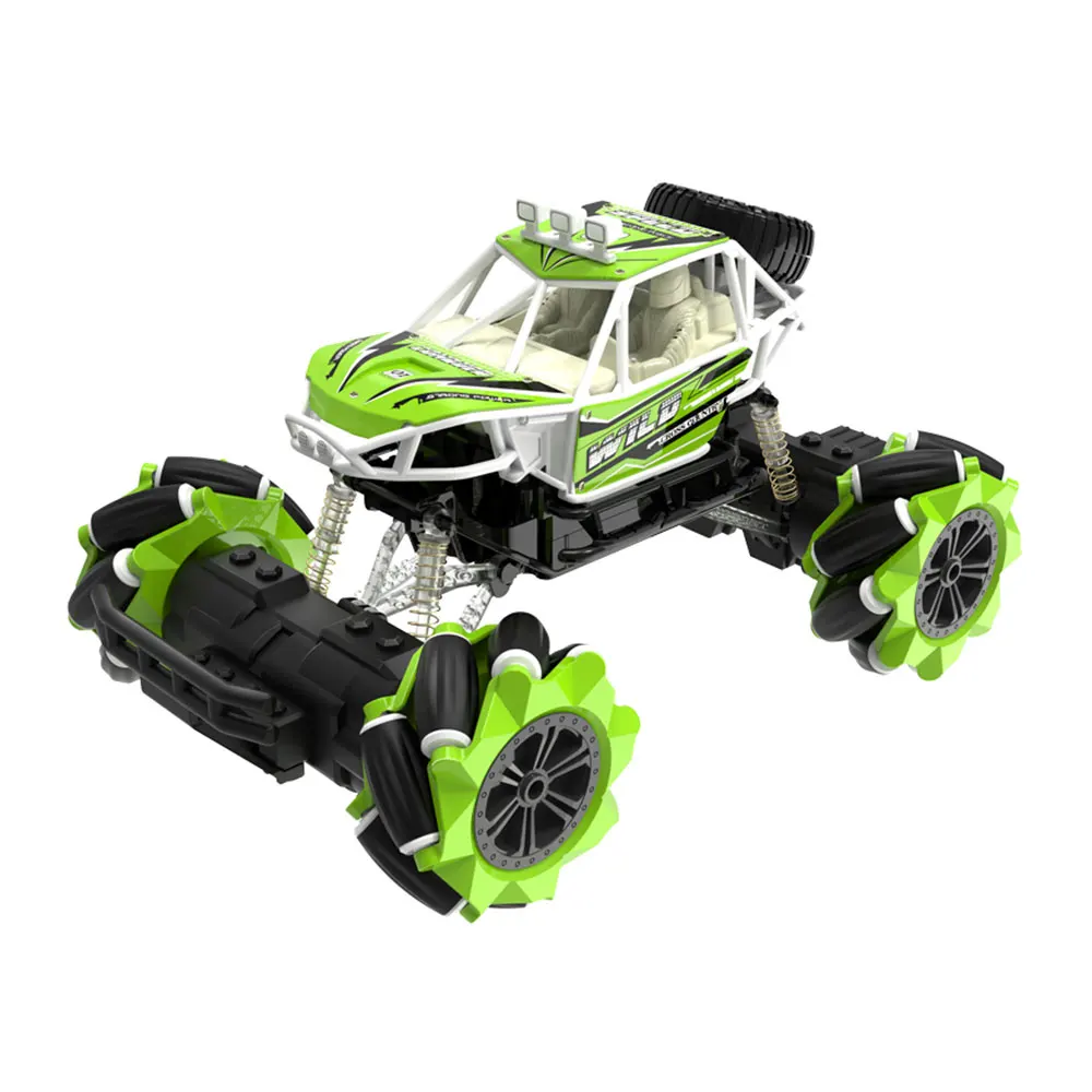 1:16 4WD радиоуправляемая Игрушечная машина 2,4G беспроводной контроль Дрифт альпинистский трюк rc автомобиль с колесом Mecanum горизонтальный дрейф внедорожный свет музыка - Цвет: Green B