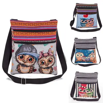 

Vintage Women Handbag Canvas Shoulder Bag Messenger Coin Purse Zip Satchel Tote Handbag Travel Bag