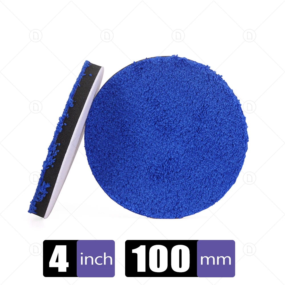 cleaning leather seats 3/4/5/6/7 Inch Removing Wax Buffer Pads Microfiber Polishing Pad Replaceable Buffing Pads For DA/RO Polisher Car Wash Clean waters car wash Other Maintenance Products