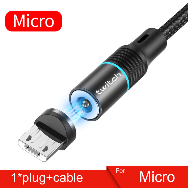 Magnetic USB Cable 1m/2m /3m Fast Charging USB Type C Cable Magnet Charger Data Charge Micro USB Cable Mobile Phone Cable
