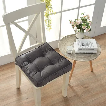 

Solid Color Office Student Chair Cushion Home Decor Stool Cushions Thickened Square Seat Pad Mat Comfortable Sofa Pillow 41*41cm