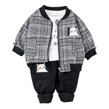 Children Cotton Clothes Spring Autumn Baby Boys Girls Cartoon Jacket Pants 2Pcs/Sets Kid Casuals Clothes Infant Casual Tracksuit