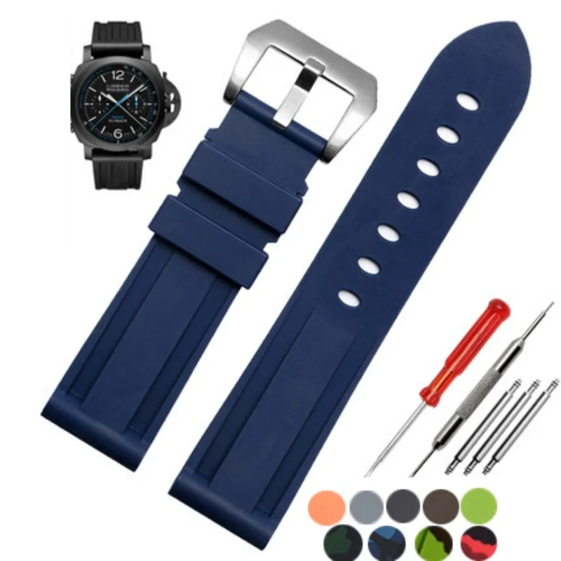 Cinturino Per Orologio Da Uomo In Gomma Impermeabile Per Panerai Pam441 359 Cinturino In Silicone Serie Pam111 20 22 24 26Mm