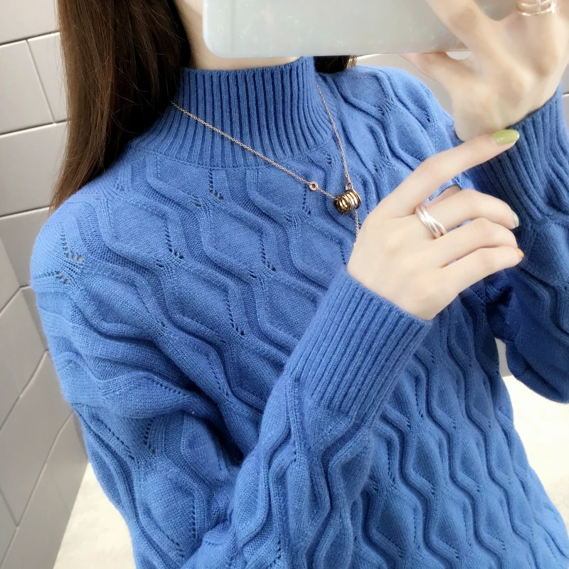 Blusas De Inverno Feminina 9335 женский пуловер с бриллиантовым блоком свитер осень-зима 44-2/F, 4 ряда, 3 полки