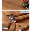 YUNPOINT Wood Grain Self-Adhesive PVC Wallpaper Tabletop Renovation Stickers Bedroom Wardrobe Cabinet Waterproof Decorative Film 4
