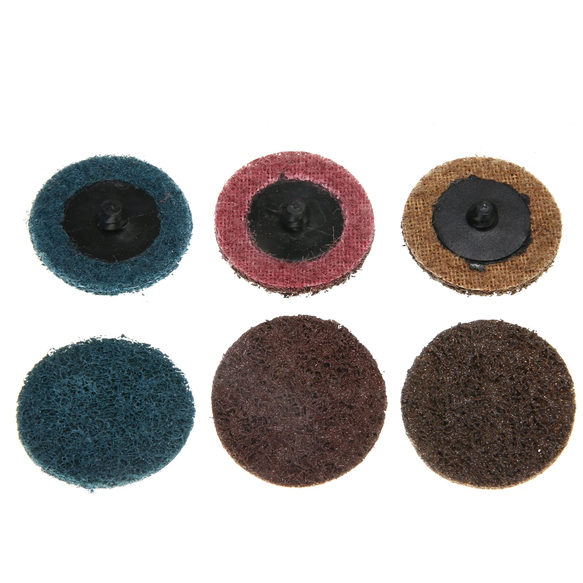 45Pcs Sanding Discs Set 2" 50mm Roll Lock Surface Sanding Discs + 1Pcs Roloc Disc Pad Holder For Cleaning Abrasive Tools