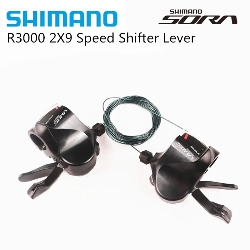 Shimano SORA R3000 плоский рычаг переключения передач 2x9 скоростей запчасти для шоссейного велосипеда 2 ходовой