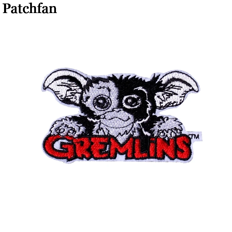 3 20 шт./партия, Patchfan, Gremlins gizmo, Мультяшные железные нашивки, одежда, вышитые аксессуары для лоскутного шитья, значки,, A2310 - Цвет: 3