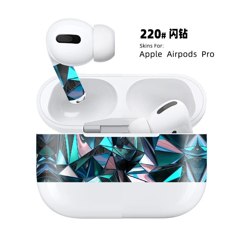 220- Бумажная Пылезащитная наклейка для Apple AirPods Pro Чехол Пылезащитная наклейка защита кожи для Air Pods 3 Аксессуары - Цвет: 220-