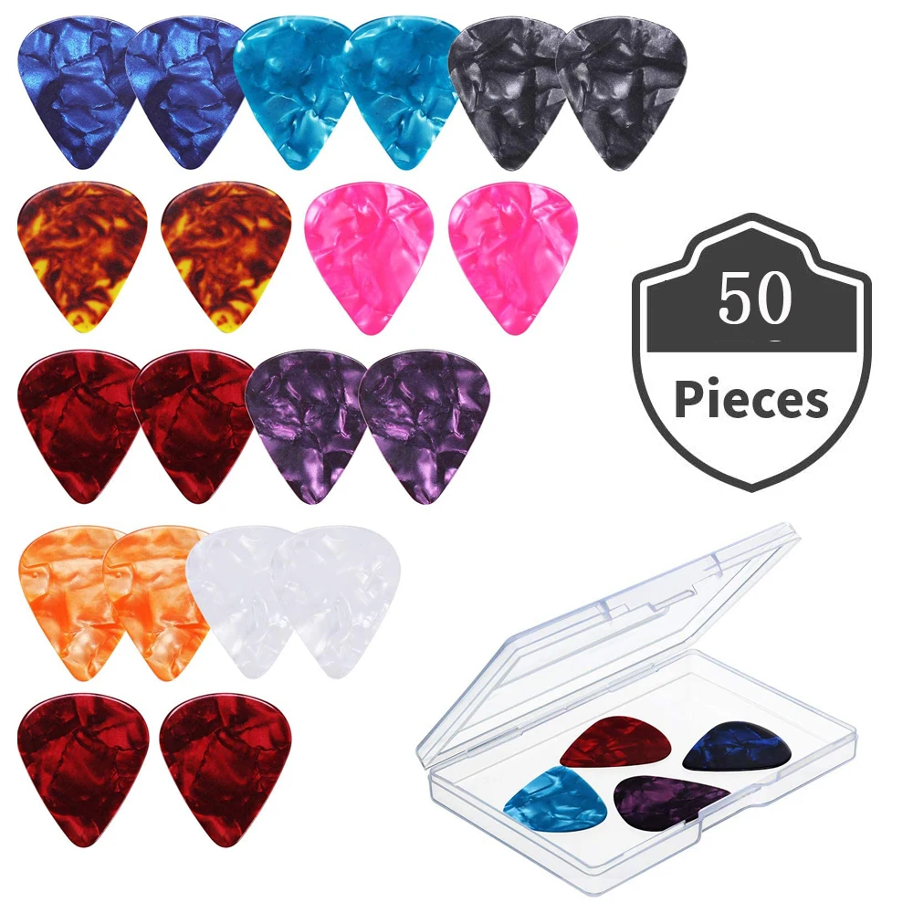 50 шт./компл. целлулоидный гитарный Pick s Plectrum 20*0 46 мм 71 10*0 96 толщина гитарных