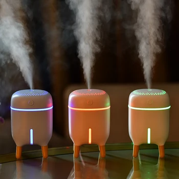 

240ML Desktop Air Humidifier Creative Shelf Ultrasonic Essential Aroma Oil Diffuser With Colorful Lamp Air Purifier Mist Maker