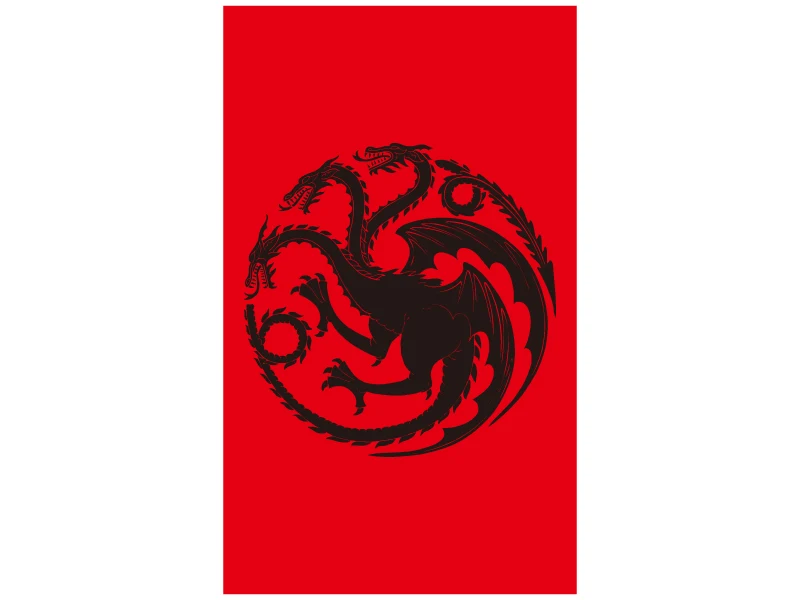 TGLA09152 Free shipping Blood Targaryen Sigil Logo Licensed Large Flags 90x150cm 60*90cm Polyester Digital Print Banner 3x5ft - Цвет: TGLA09152