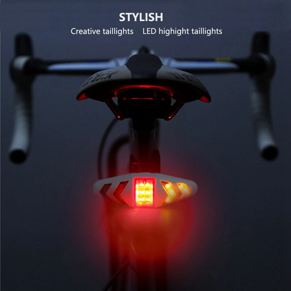 Велосипедный сигнал поворота беспроводной пульт дистанционного управления горные велосипеды задние фонари велосипедные фары мигающие фары - Цвет: White