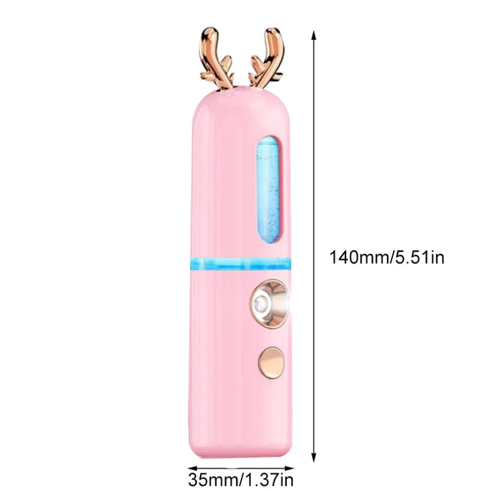 Паровой нано спрей для лица холодный спрей машина для увлажнения кожи косметический инструмент увлажнение лица артефакт USB power Bank