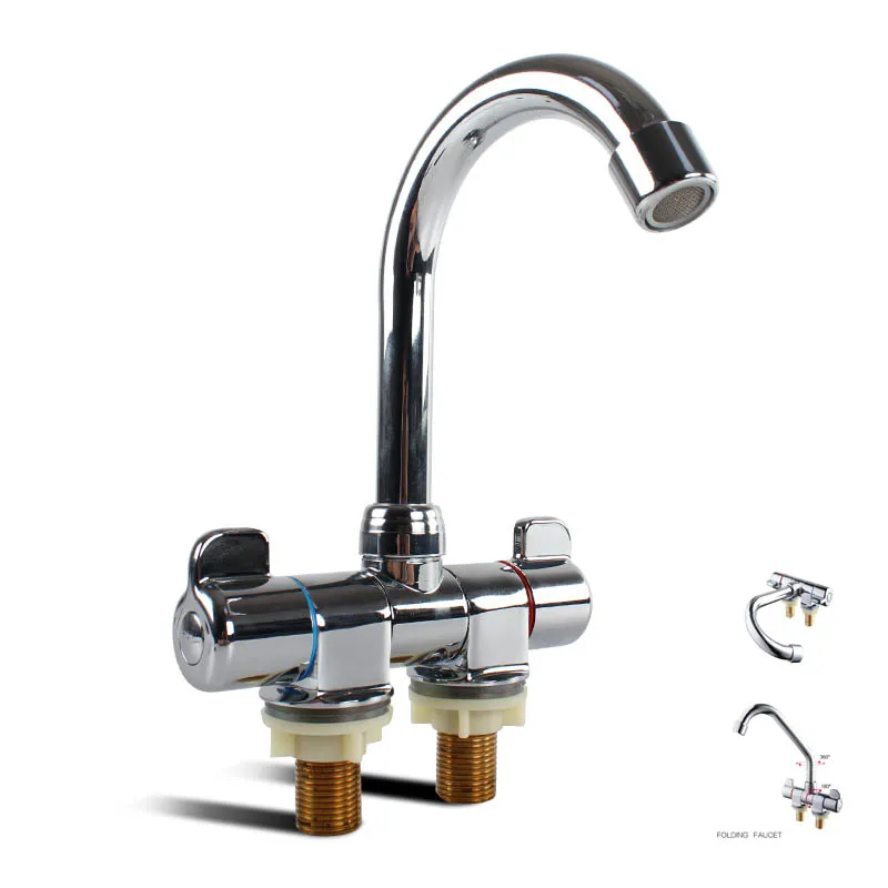 TOPWELLRV Caravan Campervan RV Foldable Rotating Dual Handle Deck Wall