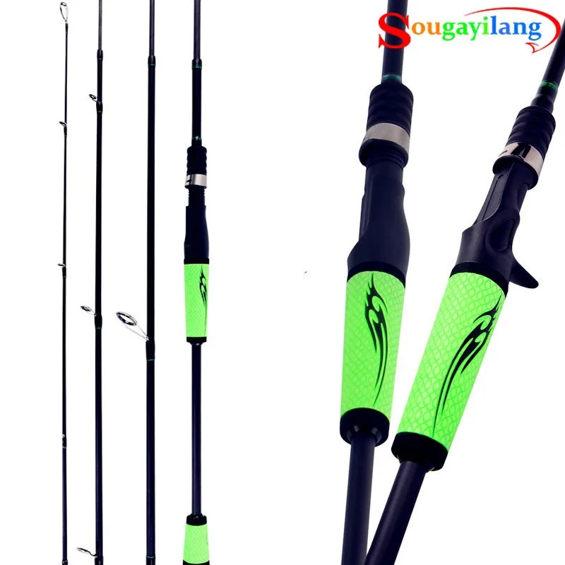 Sougayilang 1.8m 2.4m UltraLight Carbon Fiber Fishing Rod Spinning