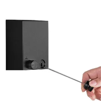 

Creative Outdoor Clothes rack Indoor Retractable Clothesline Rope Telescopic Stainless String Laundry Hangers Wall Drying Rack