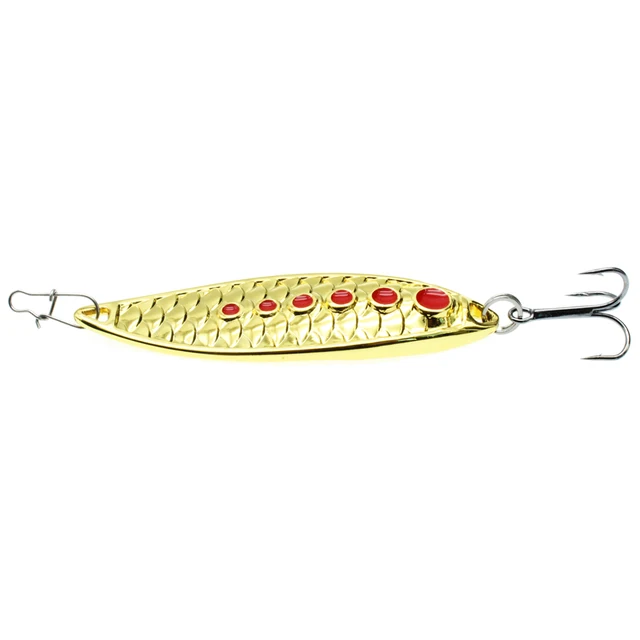 1pcs Metal 10g/15g/20g Fishing Lures Wobbler Spinner Bait Spoon Artificial Bass Hard Sequin Paillette Metal Steel Hook Lures NO1