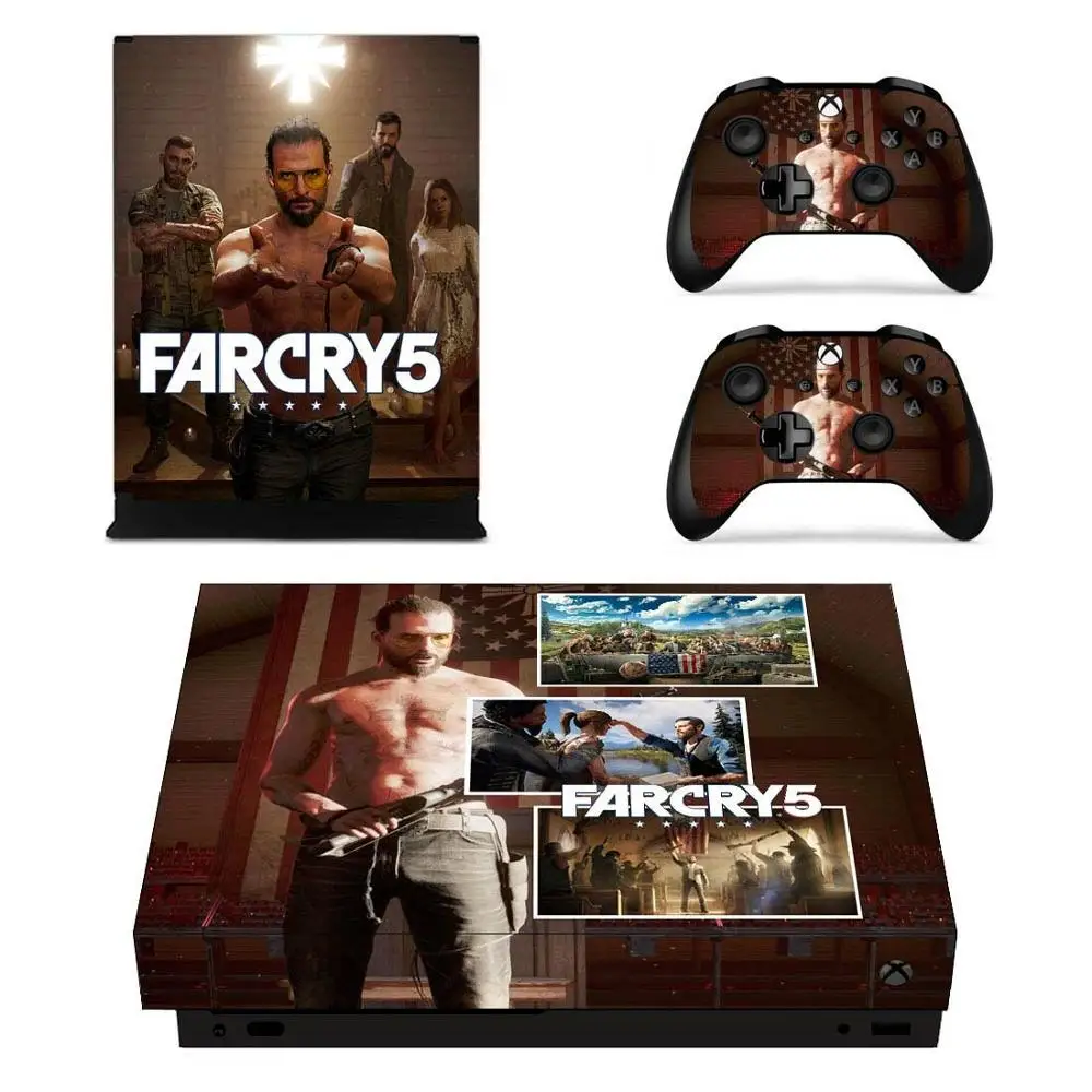 YSX1X0949 FARCRY Far Cry 5 игра полное покрытие кожи консоли и наклейка на контроллер для Xbox One X кожи наклейки Винил - Цвет: YSX1X0949