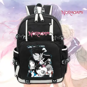 

Anime Noragami Men Backpack Knapsack Packsack Travel Otaku Black Studert Bags