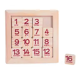 С цифрами интеллектуальная игра деревянный зазор развивающие Дети Раннее Образование игрушка интеллектуальная деревянная с номерами Huaron