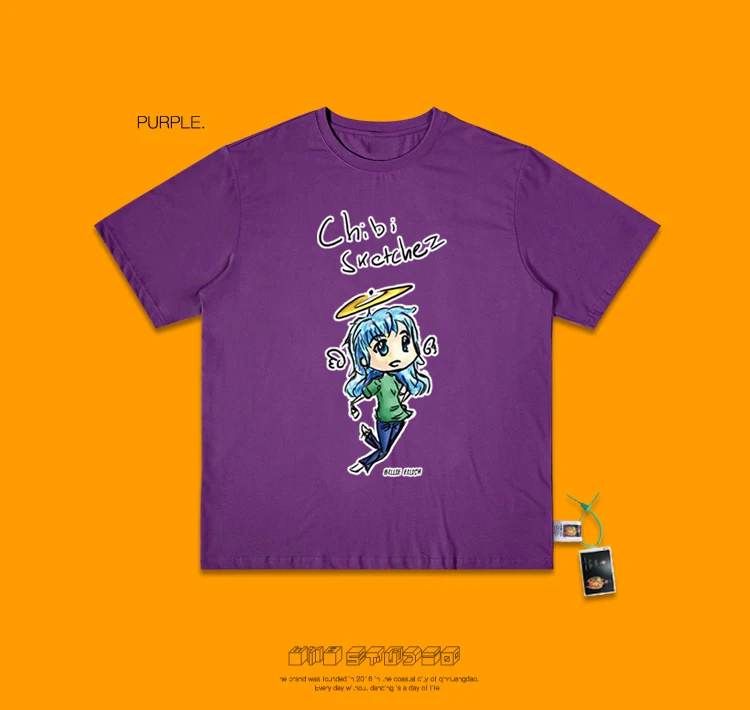 Billie Eilish ручной Doodle Половина рукава запах девушка Хай-стрит Ins короткий рукав стандарт отправки экземпляров Chao Корея оказание без подкладки верхняя одежда