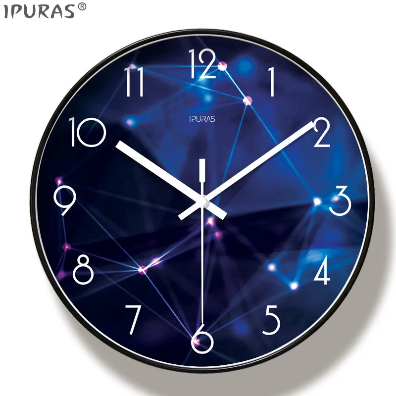 

Nordic classic wall clock living room decoration creative clock wall hanging simple modern fashion atmosphere mute bedroom clock