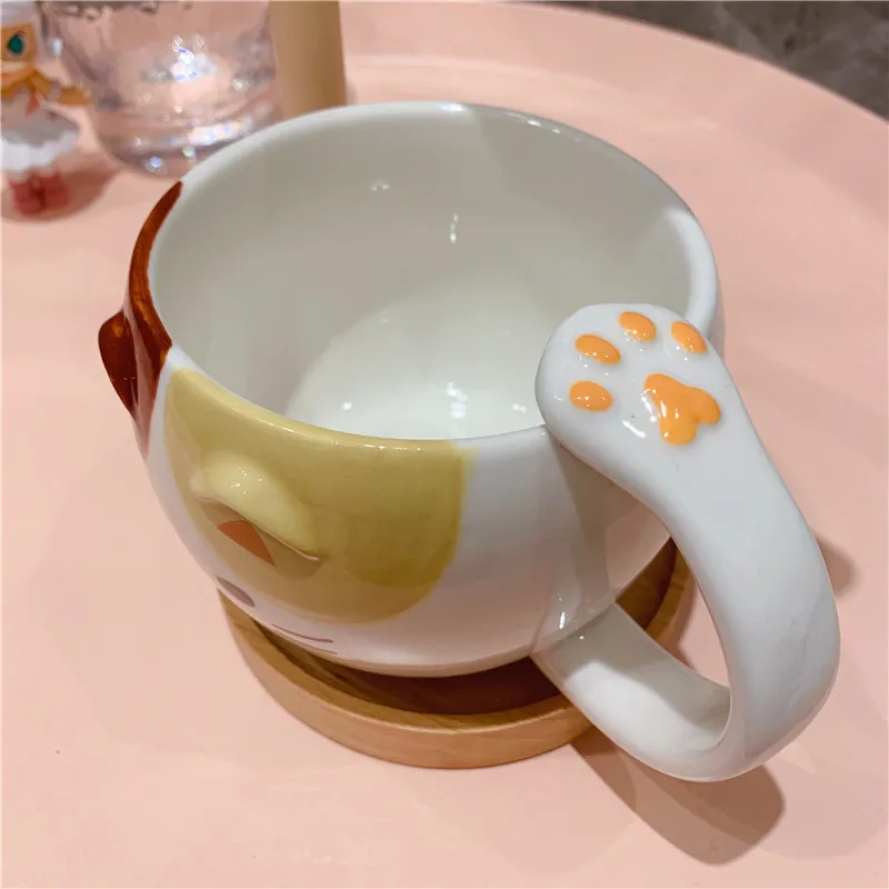 Ins милый 3d Кот кружки кошка керамические чашки кофе Кружка молоко чашка для завтрака