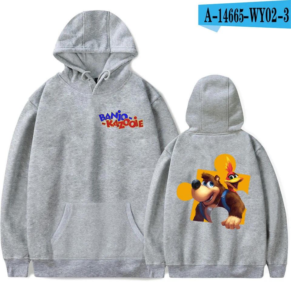 Новинка, Aikooki, Новое поступление, банджо, Kazooie, толстовки для мужчин/женщин, модные, повседневные, Харадзюку, аниме, худи, принт, банджо, Kazooie, мужские свитшоты - Цвет: Многоцветный