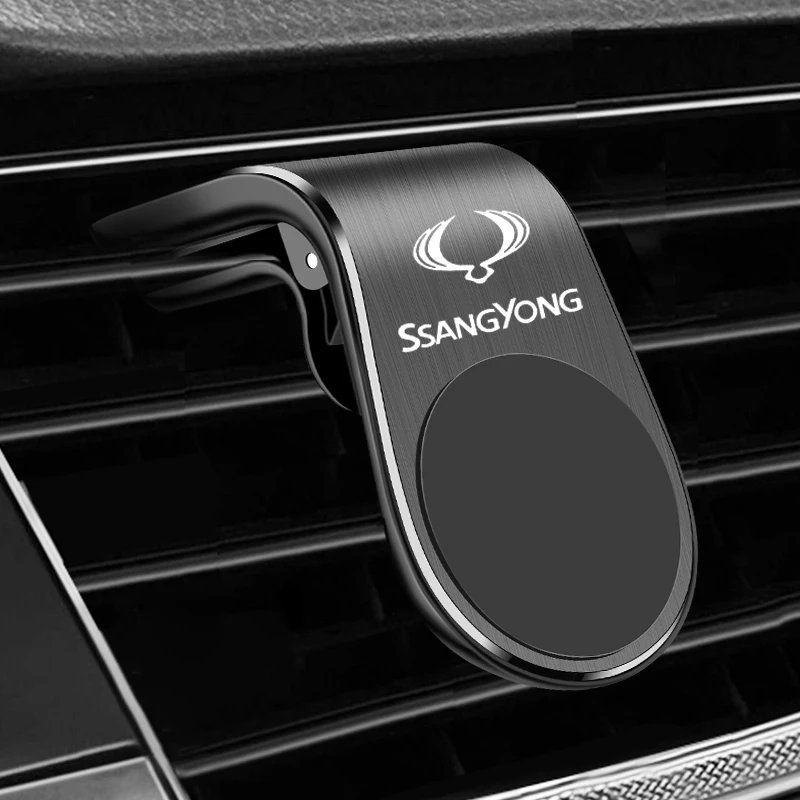 Металлический магнитный автомобильный держатель для телефона SsangYong Actyon