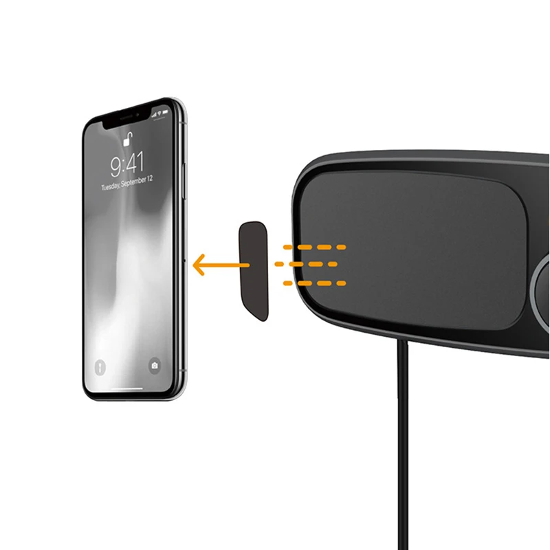 Автомобильный Bluetooth fm-передатчик с магнитным держателем для телефона QC 3,0 зарядка MP3 музыкальный плеер DOM668