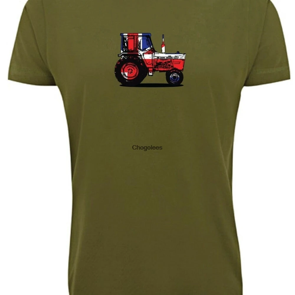 Tractor T Shirt Union Jack 1970s V Q 