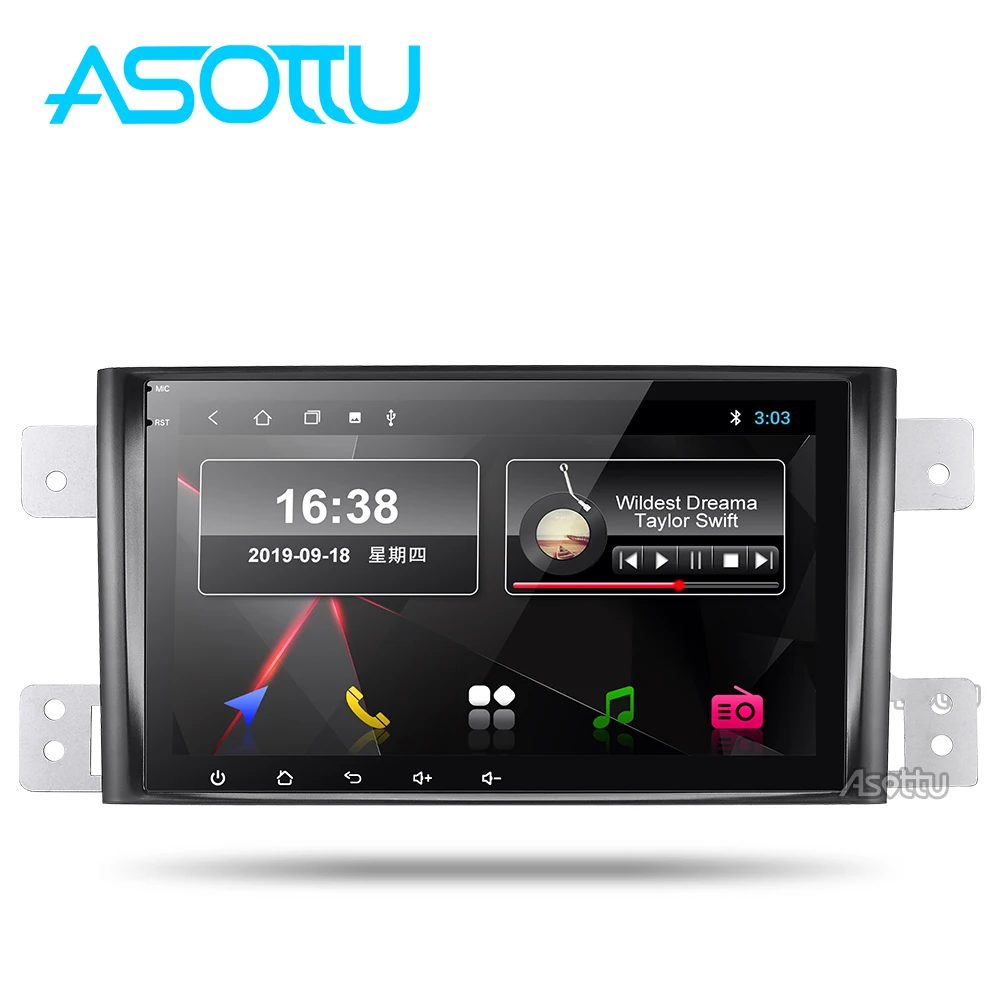 Asottu ips Android 9 0 PX30 dvd для Suzuki Grand Vitara 2005 2012 мультимедийная Главная панель gps радио