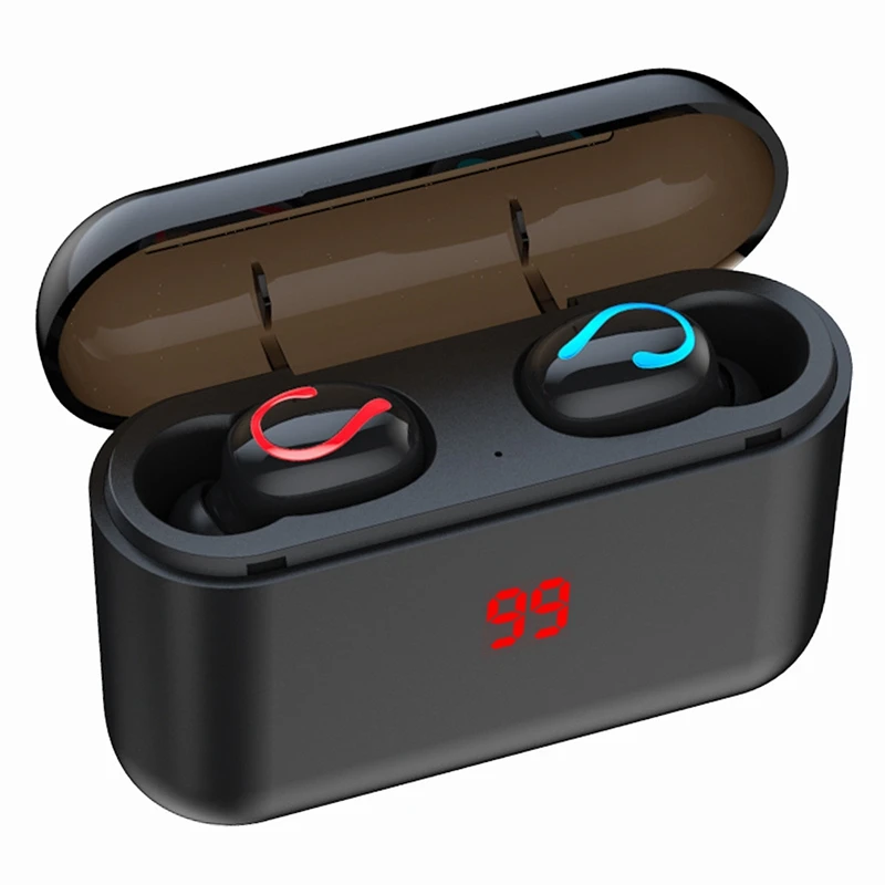 Настоящие Bluetooth 5,0 наушники Q32 TWS беспроводные наушники спортивные наушники с громкой связью 3D стерео игровая гарнитура с микрофоном Зарядка Бо