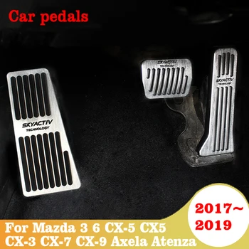 

For Mazda 3 6 CX-5 CX5 CX-3 2017 2018 2019 CX-8 CX-9 Axela ATENZA AT Car Accelerator Footrest Pedal Brake Clutch Pad Accessories