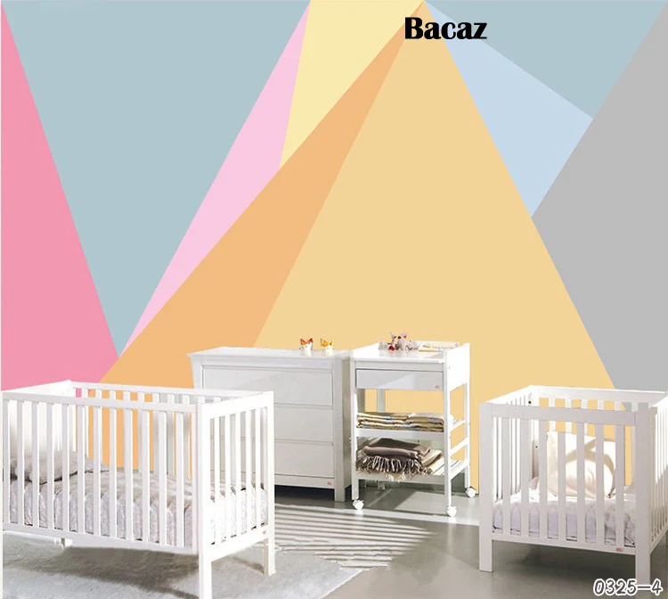 Bacaz 3D геометрические обои фрески абстрактная форма для спальни фон 3d геометрическая настенная бумага Фреска Декор художественная 3d Наклейка на стену - Цвет: 0325-4