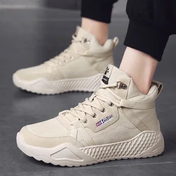 

Men shoes High-top men's sneakers shoes Autumn sports footwear students sports shoes fashion wild large size running shoes J3-62