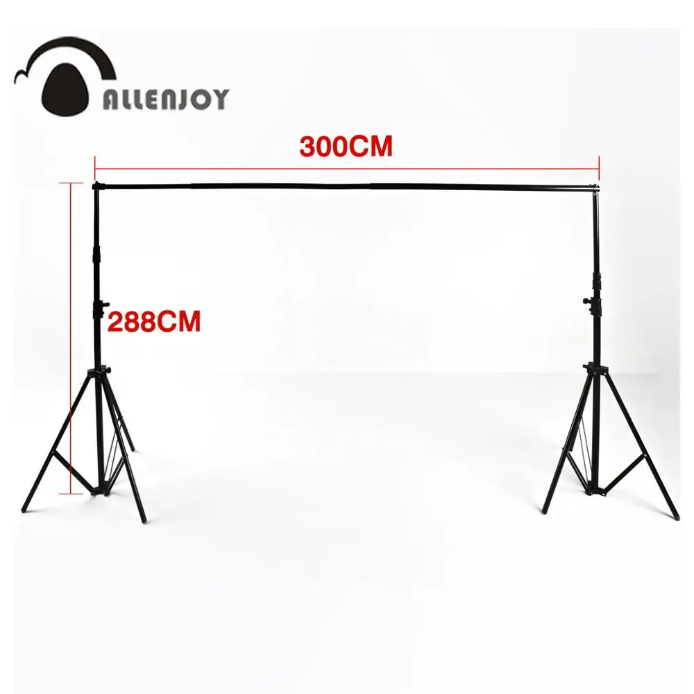Allenjoy Профессиональный 3*2,88 м/10* 9.5ft фотография Регулируемая подставка поддержка непрерывный фон для фотостудии видео штативы