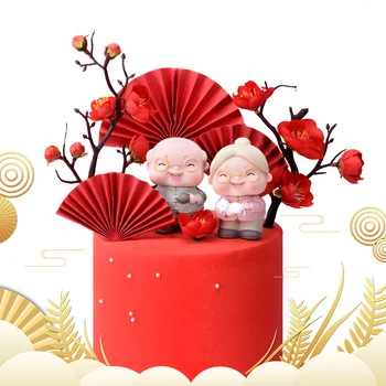 

Cakelove Grandparents Happy Birthday Longevity Cake Topper Party Decoration Birthday Party Decorations Birthday Party Supplies