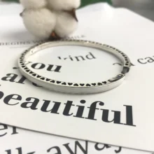 925 пробы Серебряный Классический перламутровый Сияющий браслет в виде сердец для женщин очаровательные модные DIY Ювелирные изделия