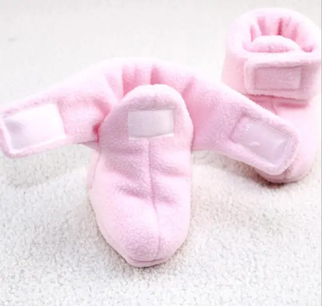 Newborn First Walkers winter Thicken sock Crib Shoes Velvet Lining socking warm oft bottom Infant Footwear - Цвет: YBC035B